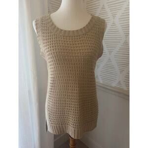 All:Row Women’s Small Beige Knit Tunic Tank Shirt